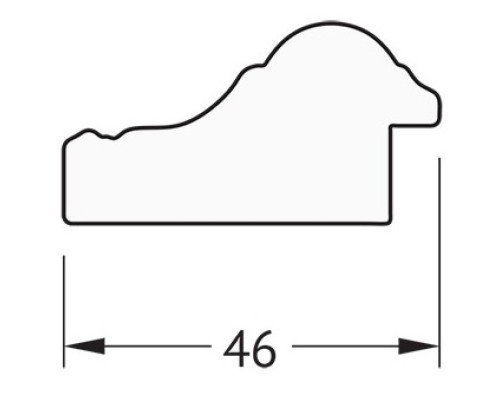 Зеркало 72x92 см бусы золотые Evoform Definite BY 1037