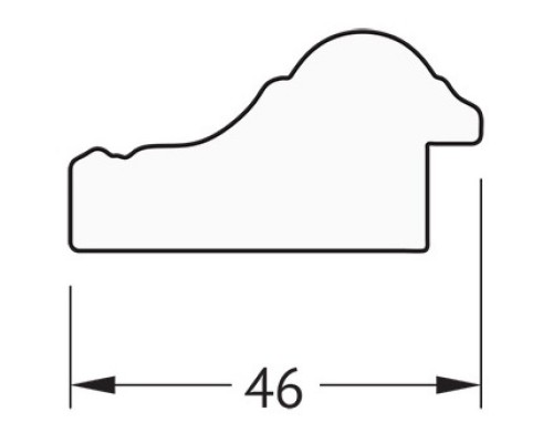 Зеркало 52x102 см бусы золотые Evoform Definite BY 1052