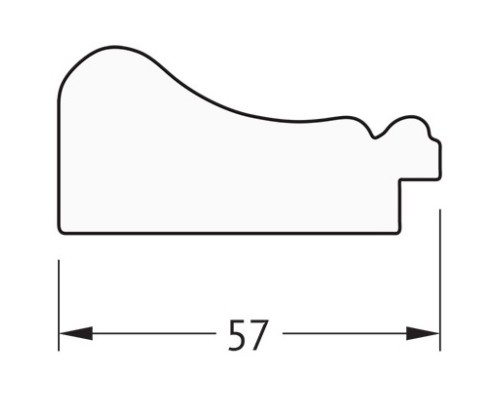 Зеркало 54x104 см беленый дуб Evoform Definite BY 1056