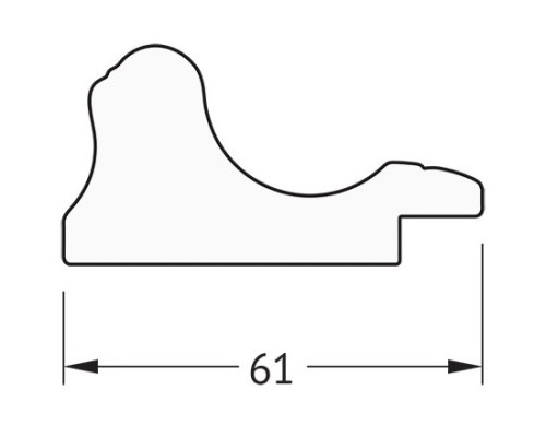 Зеркало 54x104 см золотой акведук Evoform Definite BY 1058