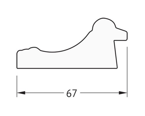 Зеркало 56x106 см состаренное золото Evoform Definite BY 1061