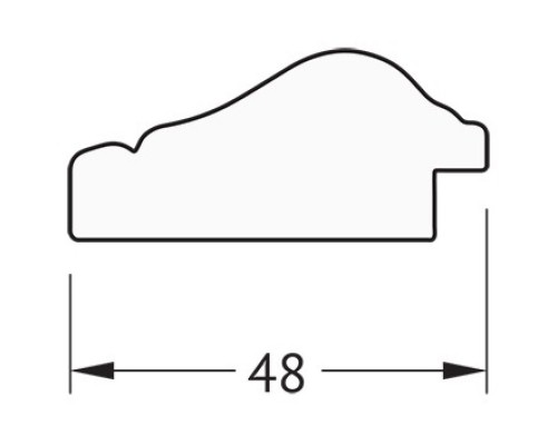 Зеркало 52x142 см алебастр Evoform Definite BY 1066