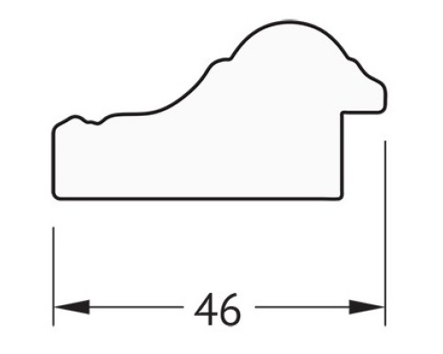 Зеркало 52x142 см бусы золотые Evoform Definite BY 1067