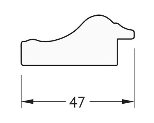 Зеркало 52x142 см сусальное золото Evoform Definite BY 1068