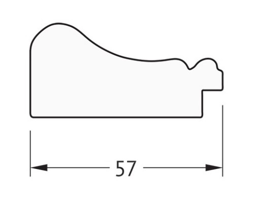 Зеркало 54x144 см беленый дуб Evoform Definite BY 1071