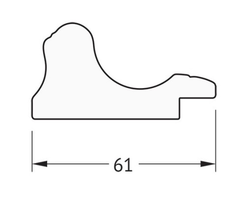 Зеркало 54x144 см золотой акведук Evoform Definite BY 1073