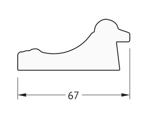 Зеркало 56x146 см состаренное золото Evoform Definite BY 1076