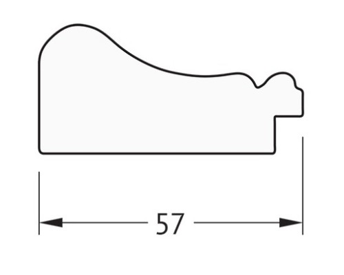 Зеркало 64x114 см беленый дуб Evoform Definite BY 1086