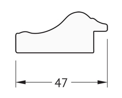 Зеркало 72x132 см сусальное золото Evoform Definite BY 1098