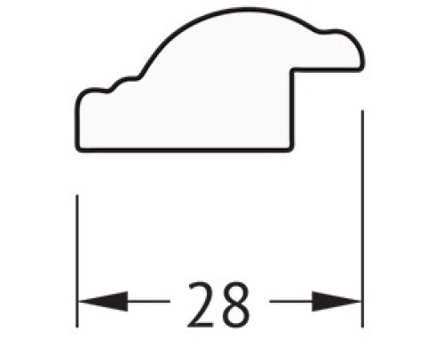 Зеркало 35x45 см  витое серебро Evoform Definite BY 1326