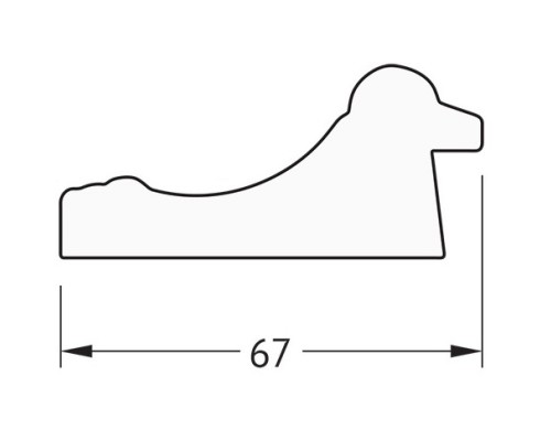 Зеркало 42x52 см состаренное золото Evoform Definite BY 1353