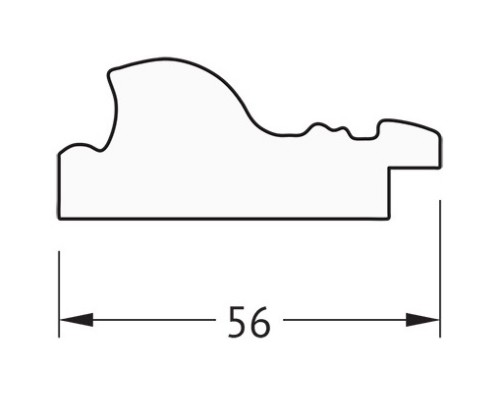 Зеркало 40x50 см виньетка состаренное золото Evoform Definite BY 3007