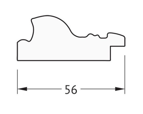 Зеркало 40x50 см виньетка состаренное серебро Evoform Definite BY 3008