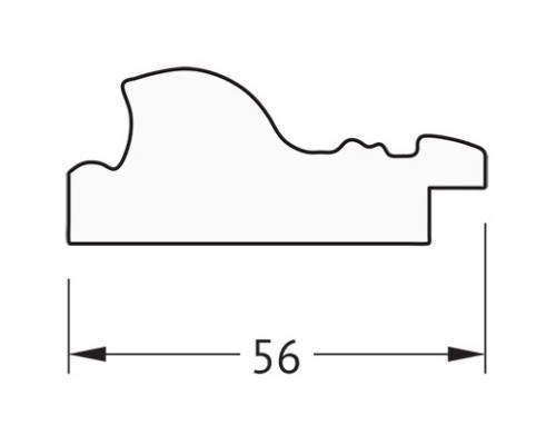 Зеркало 40x50 см виньетка состаренная бронза Evoform Definite BY 3009