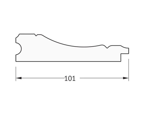 Зеркало 49x59 см вензель бронзовый Evoform Definite BY 3031