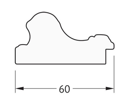 Зеркало 55x75 см бронзовые бусы на дереве Evoform Definite BY 3043