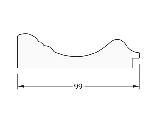 Зеркало 62x82 см  травленое золото Evoform Definite BY 3059