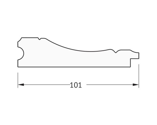 Зеркало 63x83 см вензель бронзовый Evoform Definite BY 3063