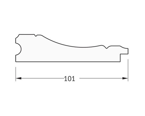 Зеркало 63x83 см  вензель серебряный Evoform Definite BY 3064