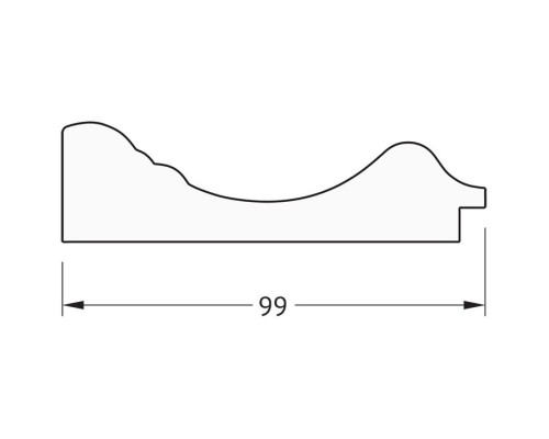 Зеркало 62x112 см травленое золото Evoform Definite BY 3091