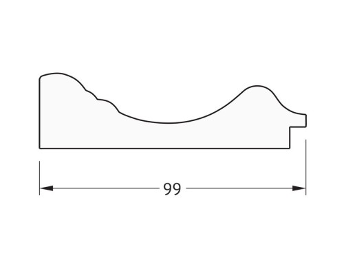 Зеркало 62x112 см  темный прованс Evoform Definite BY 3094