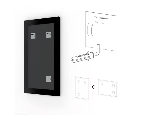 Зеркало 64x84 см травленое золото Evoform Definite BY 0650