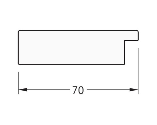 Зеркало 56x146 см соты медь Evoform Definite BY 3114