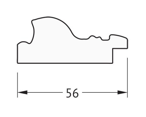 Зеркало 64x64 см виньетка состаренная бронза Evoform Definite BY 3137