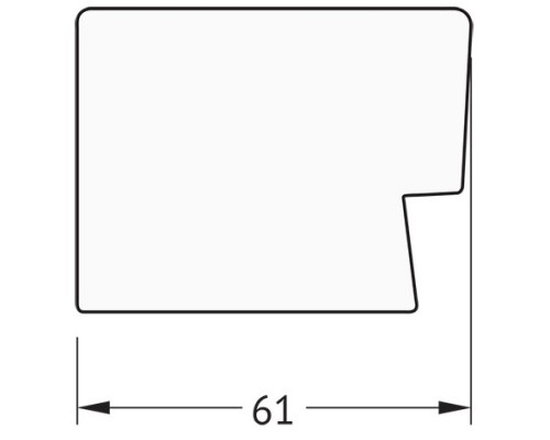 Зеркало 64x64 см алюминий Evoform Definite BY 3140