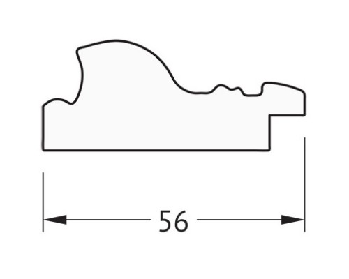 Зеркало 64x84 см виньетка состаренное золото Evoform Definite BY 3167