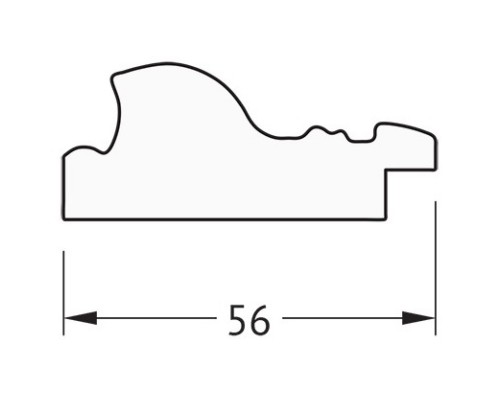 Зеркало 64x84 см виньетка состаренное серебро Evoform Definite BY 3168