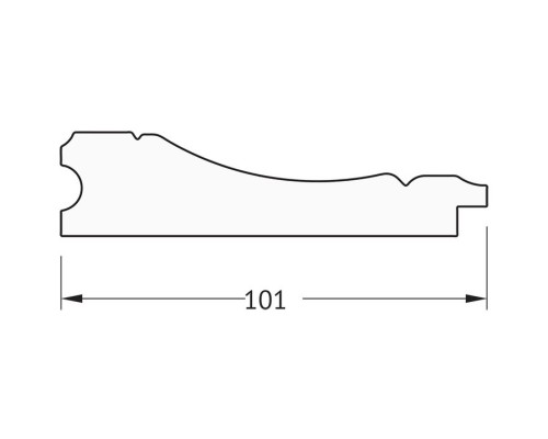 Зеркало 73x123 см вензель бронзовый Evoform Definite BY 3223