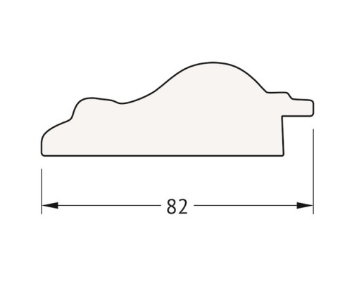 Зеркало 55x85 см старый гипс Evoform Exclusive BY 1232