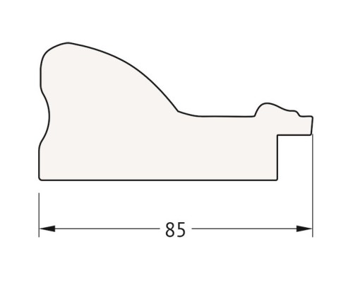 Зеркало 55x85 см виньетка бронзовая Evoform Exclusive BY 1240