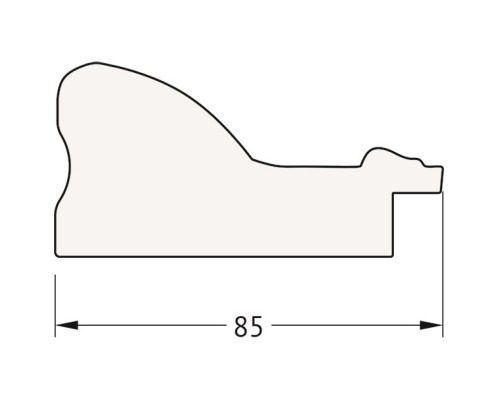 Зеркало 65x95 см виньетка бронзовая Evoform Exclusive BY 1280