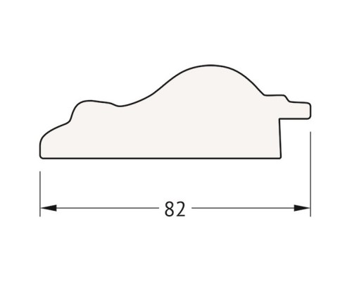 Зеркало 65x155 см старый гипс Evoform Exclusive BY 1282