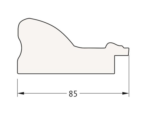 Зеркало 65x155 см виньетка бронзовая Evoform Exclusive BY 1290