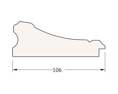 Зеркало 50x60 см барокко золото Evoform Exclusive BY 1373