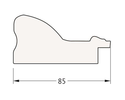 Зеркало 55x75 см виньетка античное серебро Evoform Exclusive BY 3383