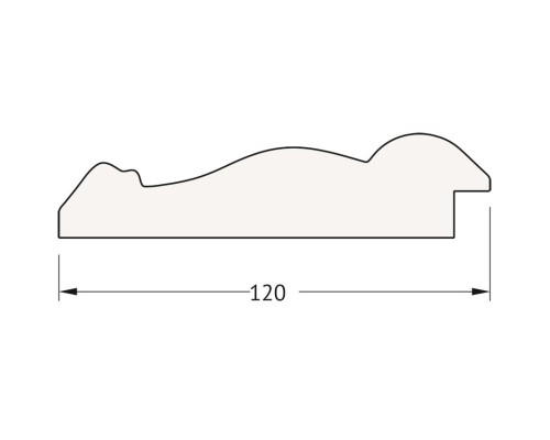 Зеркало 62x122 см  состаренное дерево с орнаментом Evoform Exclusive BY 3508