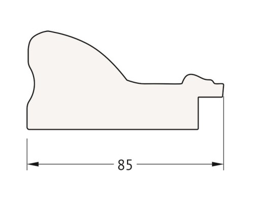 Зеркало 65x155 см виньетка античная латунь Evoform Exclusive BY 3567