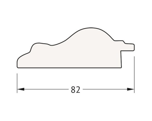 Зеркало напольное 80x200 см старый гипс Evoform Exclusive Floor BY 6110