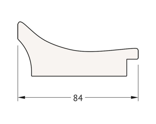 Зеркало 56x125 см фреска Evoform Exclusive-G BY 4055