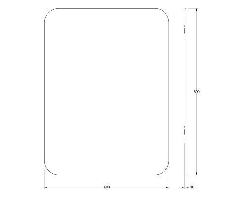 Зеркало 60x80 см Evoform Primary BY 0128