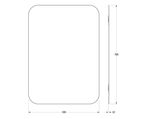 Зеркало 50x70 см Evoform Primary BY 0127