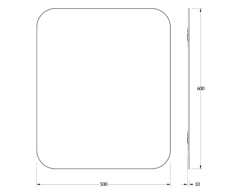 Зеркало 50x60 см Evoform Primary BY 0126