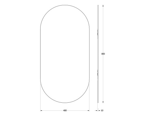 Зеркало 40x80 см Evoform Primary BY 0121