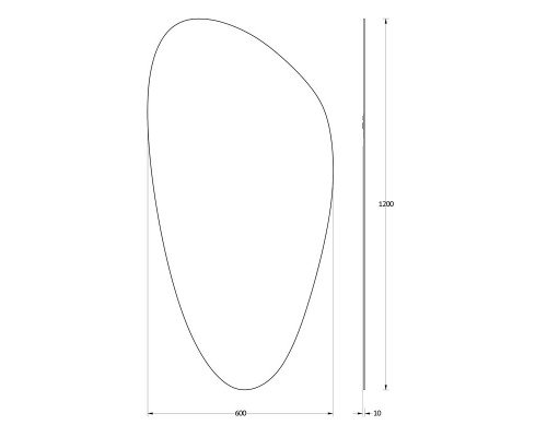 Зеркало 60x120 см Evoform Primary BY 0119