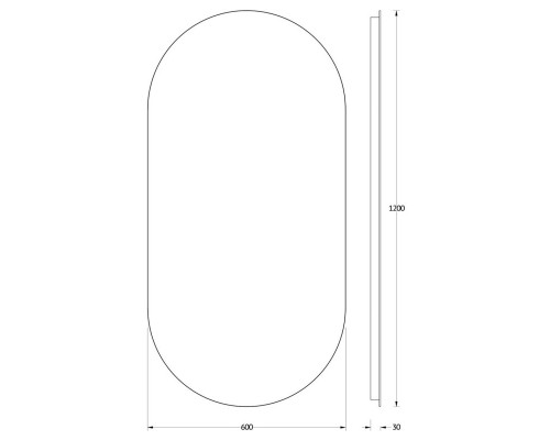 Зеркало 60x120 см Evoform Ledshine BY 2598