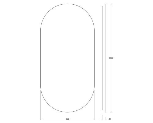 Зеркало 50x100 см Evoform Ledshine BY 2597